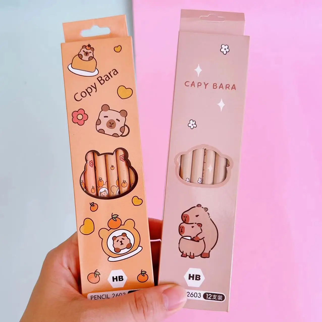 12pcs Kawaii Capybara HB Pencils Anime Lilo & Stitch Cartoon Pencils Stationery Supply Set Writing Drawing Kids Birthday Gifts
12pcs Kawaii Capybara HB Pencils Anime Lilo & Stitch Cartoon Pencils Stationery Supply Set Writing Drawing Kids Birthday Gifts