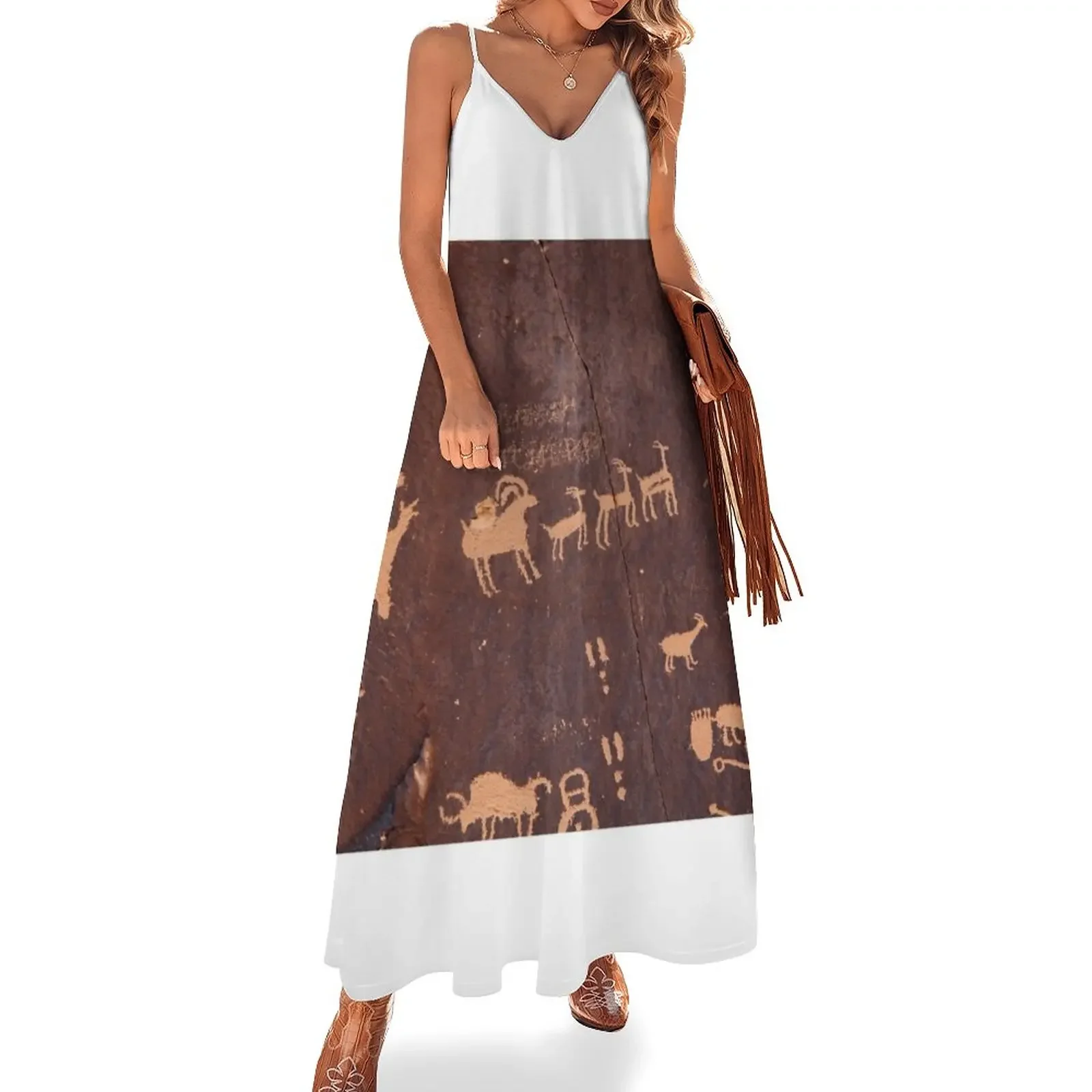 Petroglyphs Sleeveless Dress Dress vintage Womens dresses Women's long dress
Petroglyphs Sleeveless Dress Dress vintage Womens dresses Women's long dress