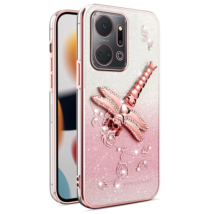 KADEM For Honor X7a 4G Case Dragonfly Kickstand TPU Flowers Glitter Phone Cover - Pink
KADEM For Honor X7a 4G Case Dragonfly Kickstand TPU Flowers Glitter Phone Cover - Pink