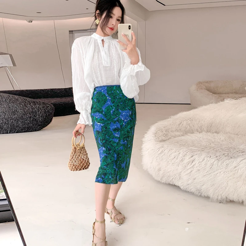 Vintage Tie Dye Silk f Skirt Seductive Slimming Split Design Summer Faion Women's Set Student orm Work Outfit
Vintage Tie Dye Silk f Skirt Seductive Slimming Split Design Summer Faion Women's Set Student orm Work Outfit