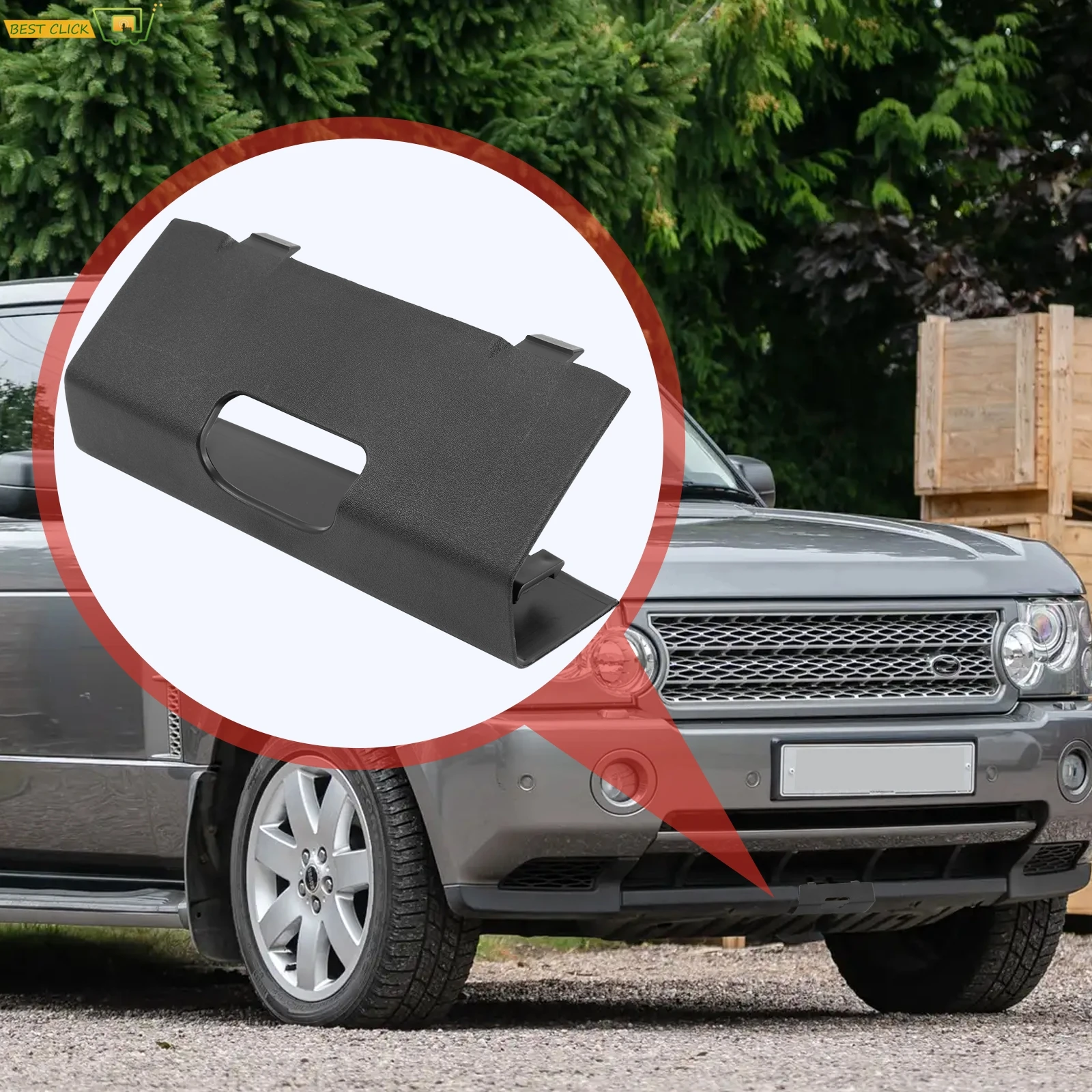 Front Bumper Tow Trailer Hook Cover For Range Rover L322 Facelift 2005 - 2009 Dustproof DPC500280PUY Auto Accessories Plastic
Front Bumper Tow Trailer Hook Cover For Range Rover L322 Facelift 2005 - 2009 Dustproof DPC500280PUY Auto Accessories Plastic