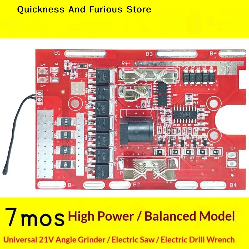 【TO】1Pcs 21V 7MOS Li-battery Protection Board For Electric Tools With Balancing Circuit And Temperature Protection
【TO】1Pcs 21V 7MOS Li-battery Protection Board For Electric Tools With Balancing Circuit And Temperature Protection