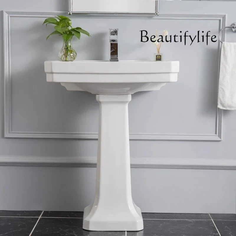 BJ Bathroom New European British Retro Column Washbasin Bathroom Three-hole Faucet Column Basin
BJ Bathroom New European British Retro Column Washbasin Bathroom Three-hole Faucet Column Basin