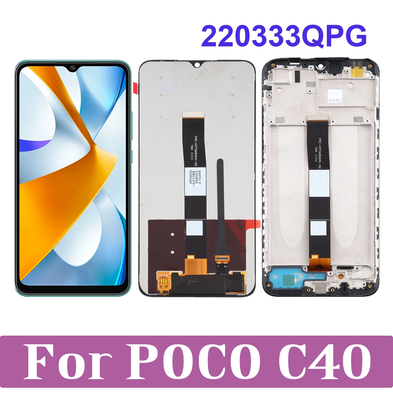 ЖК-дисплей с сенсорным экраном для Xiaomi POCO C40 220333QPG, сменный дигитайзер в сборе
ЖК-дисплей с сенсорным экраном для Xiaomi POCO C40 220333QPG, сменный дигитайзер в сборе