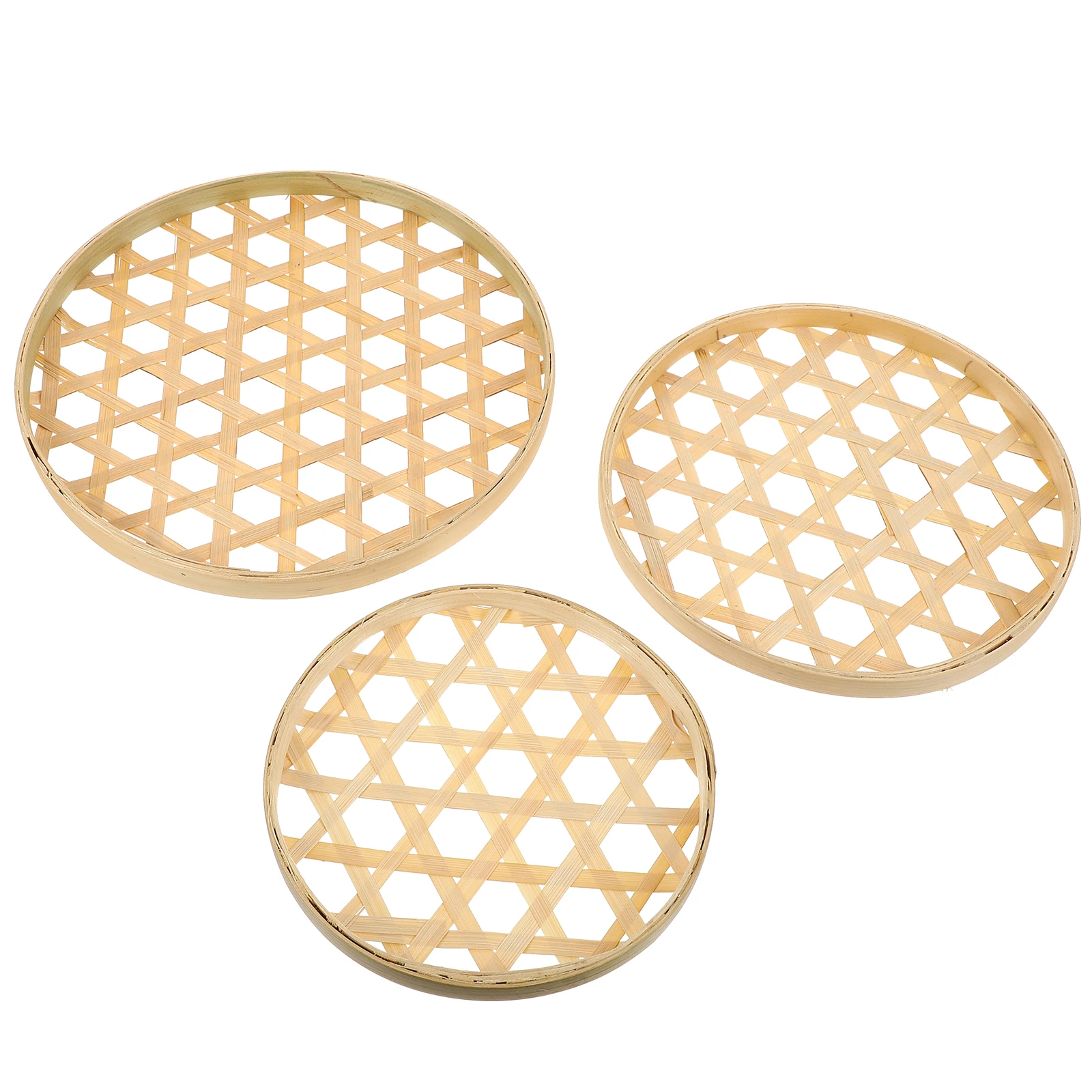3pcs Bamboo Woven Sieves Food Trays Storage Basket Weaving H made Holder Kitchen Bar Bamboo Weaving Sieve Utensils
3pcs Bamboo Woven Sieves Food Trays Storage Basket Weaving H made Holder Kitchen Bar Bamboo Weaving Sieve Utensils