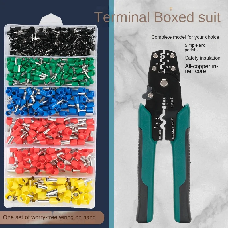 VE Tube Type Cold Compression Wiring Terminal Suit Copper Terminal Storage Box Wire Connector Wire Crimper Switch Panel
VE Tube Type Cold Compression Wiring Terminal Suit Copper Terminal Storage Box Wire Connector Wire Crimper Switch Panel