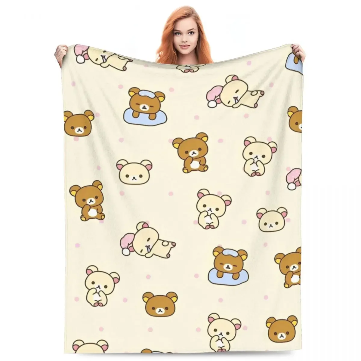 Одеяло Rilakkuma с героями мультфильмов, супер теплое модное плюшевое постельное белье, пледы для домашнего декора, фланелевое покрывало для пикника, покрывало на кровать
Одеяло Rilakkuma с героями мультфильмов, супер теплое модное плюшевое постельное белье, пледы для домашнего декора, фланелевое покрывало для пикника, покрывало на кровать