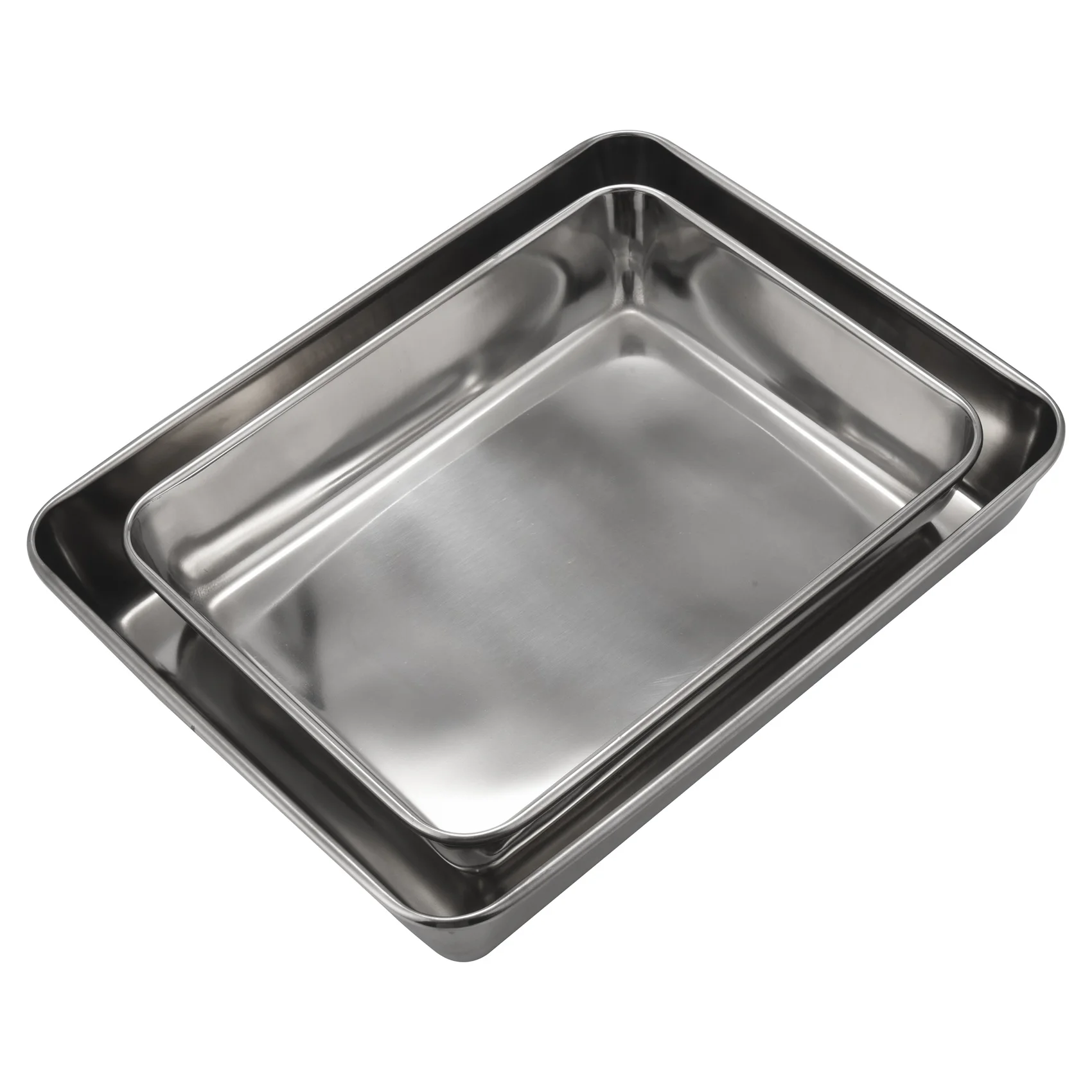 A53I Lasagna Pan Set of 2, Rectangular Cake Pan Deep Baking Sheet Pans Stainless Steel for Lasagna Cake
A53I Lasagna Pan Set of 2, Rectangular Cake Pan Deep Baking Sheet Pans Stainless Steel for Lasagna Cake