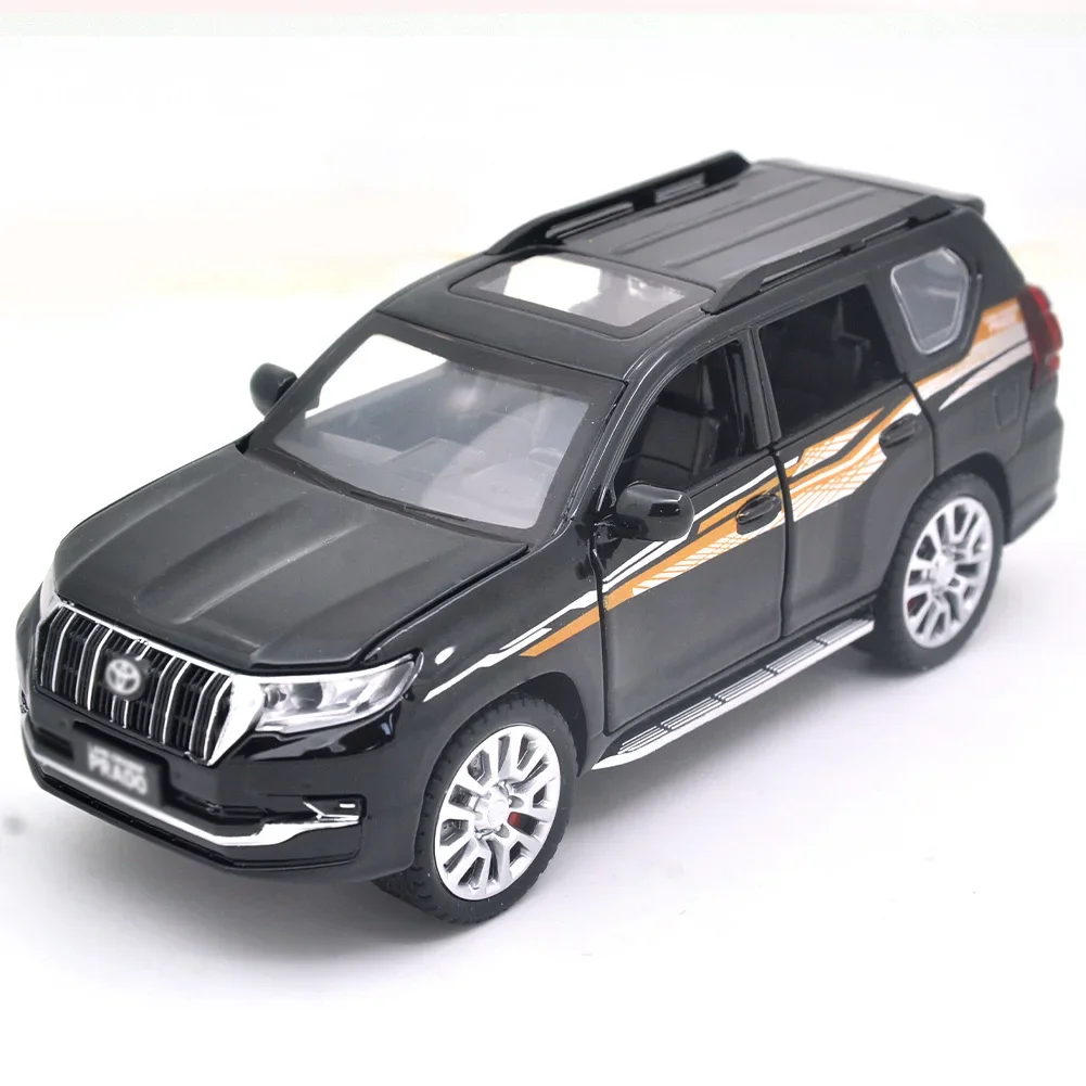 1/32 для Toyota Land Cruiser Prado, литая под давлением модель автомобиля из металлического сплава, звуковая и свет, серия с откатным механизмом, детские игрушки, подарки
1/32 для Toyota Land Cruiser Prado, литая под давлением модель автомобиля из металлического сплава, звуковая и свет, серия с откатным механизмом, детские игрушки, подарки