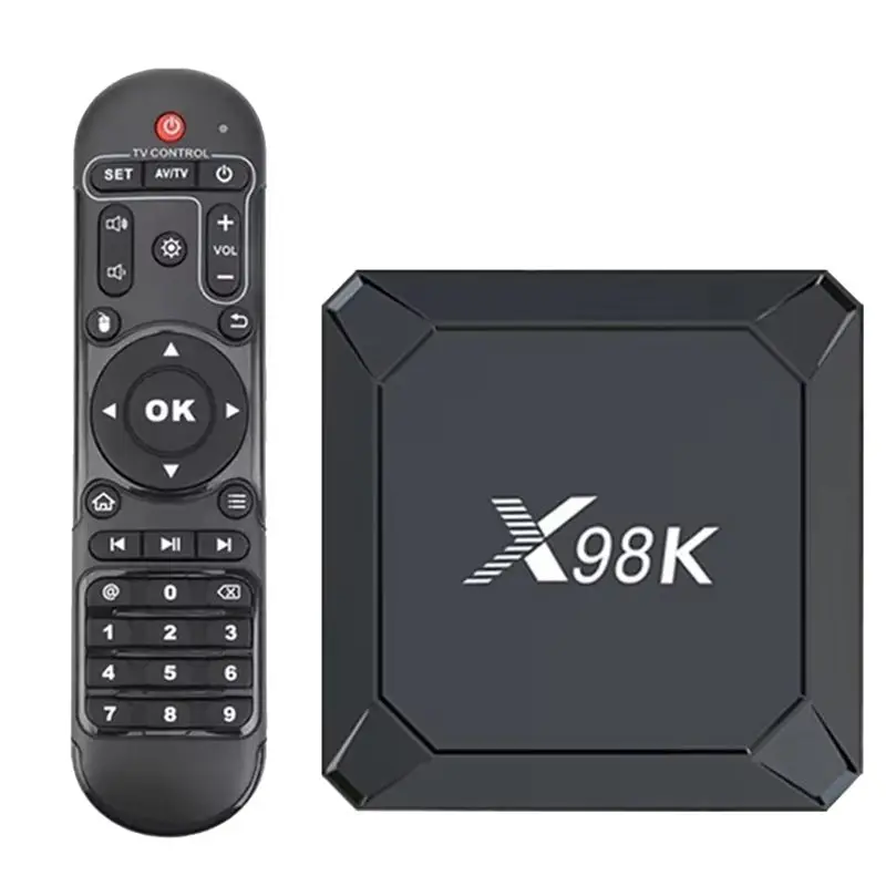X98K Set-Top Box Wifi6 Bluetooth Set-Top Box BT5.0 AV1 Wifi6 2.4G&5G Wifi 4K HD Smart Media Player Set Top Box EU Plug
X98K Set-Top Box Wifi6 Bluetooth Set-Top Box BT5.0 AV1 Wifi6 2.4G&5G Wifi 4K HD Smart Media Player Set Top Box EU Plug