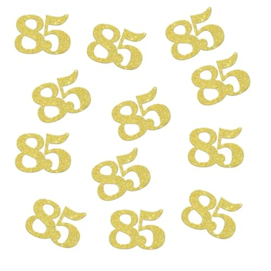 Double Side Gold Glitter Paper Numbrer 85 Confetti 85 Paper Scatter Table Confetti for 85th Birthday Party 85th Anniversary Par
Double Side Gold Glitter Paper Numbrer 85 Confetti 85 Paper Scatter Table Confetti for 85th Birthday Party 85th Anniversary Par