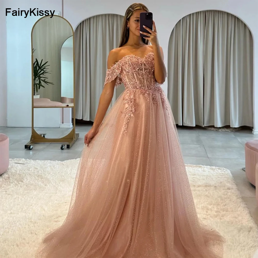 FairyKissy Dusty Blue Prom Dresses Glitter Tulle Evening Dress Fairy Party Dress Formal Occasions Wedding Dress 2025
FairyKissy Dusty Blue Prom Dresses Glitter Tulle Evening Dress Fairy Party Dress Formal Occasions Wedding Dress 2025