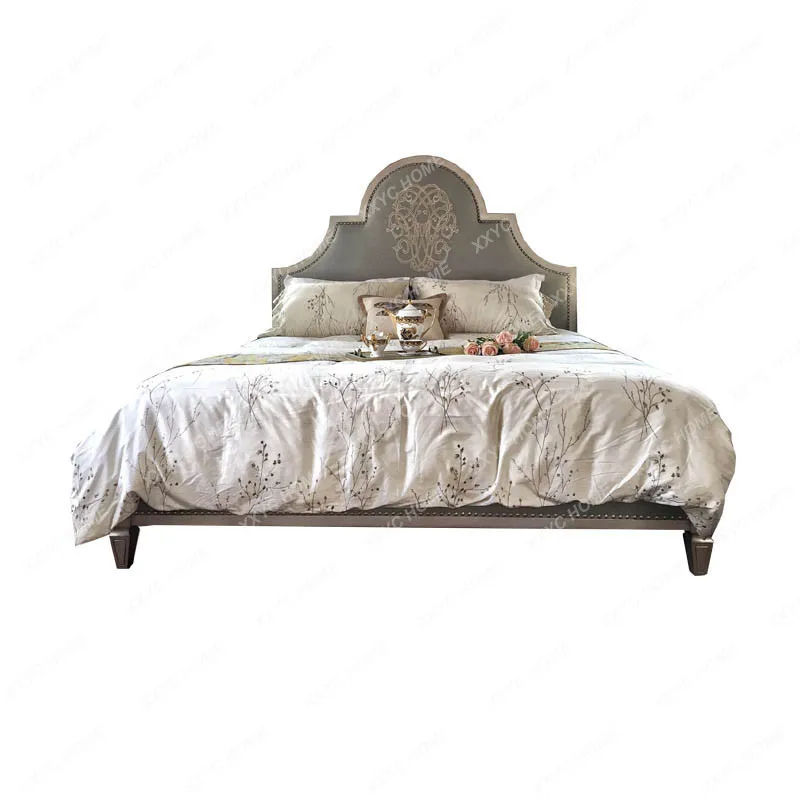 Hh2cc bed solid wood double master bedroom light luxury fabric bed luxury
Hh2cc bed solid wood double master bedroom light luxury fabric bed luxury