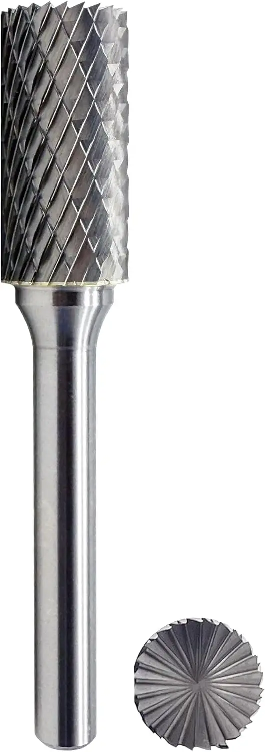 Tungsten Carbide Burr Double Cut Rotary Burr 1/2" Head 1/4" Shank for Deburring Chamfering Engraving Polishing Metal Wood
Tungsten Carbide Burr Double Cut Rotary Burr 1/2" Head 1/4" Shank for Deburring Chamfering Engraving Polishing Metal Wood