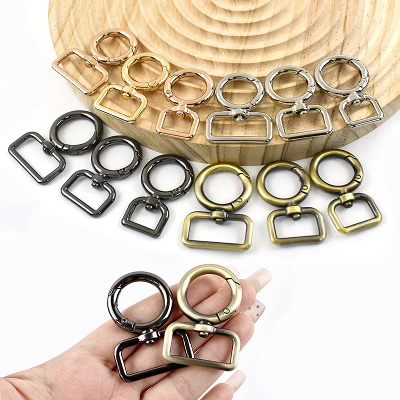 5Pcs Meetee 12-38mm O Ring Metal Swivel Spring Buckles Carabiner Snap Hook Belt Connector Bag Keyring Trigger Sewing Accessories
5Pcs Meetee 12-38mm O Ring Metal Swivel Spring Buckles Carabiner Snap Hook Belt Connector Bag Keyring Trigger Sewing Accessories