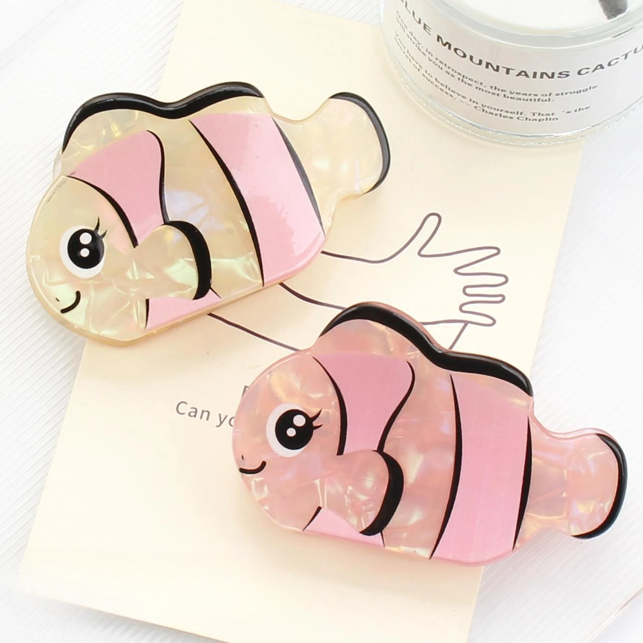 1pc New Colorful Clown Fish Hairpiece Cute Back Hair Clip Headwear Accessories for Women
1pc New Colorful Clown Fish Hairpiece Cute Back Hair Clip Headwear Accessories for Women