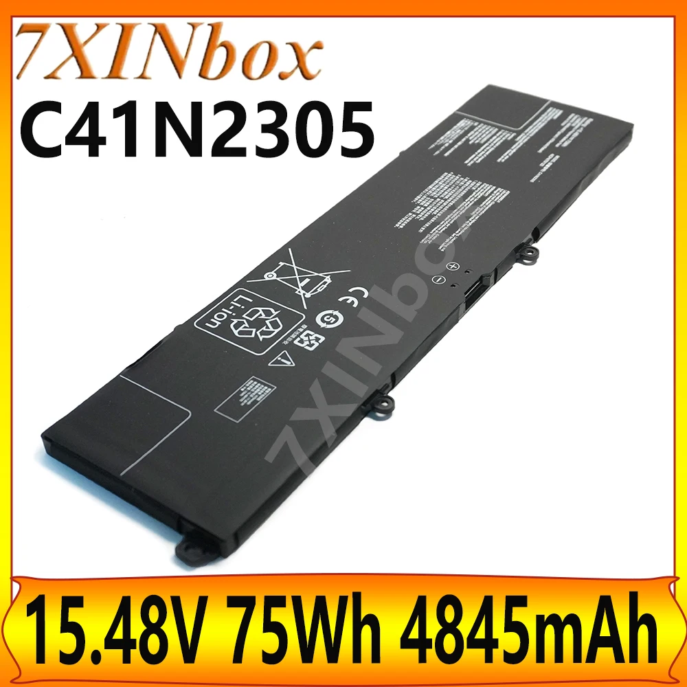 7XINbox C41N2305 15,48 В 75 Втч 4845 мАч OEM аккумулятор для Asus Zenbook Q543MJ-U93050 Q533MJ-U73050 Vivobook Pro 15 OLED N6506 N6506MJ
7XINbox C41N2305 15,48 В 75 Втч 4845 мАч OEM аккумулятор для Asus Zenbook Q543MJ-U93050 Q533MJ-U73050 Vivobook Pro 15 OLED N6506 N6506MJ
