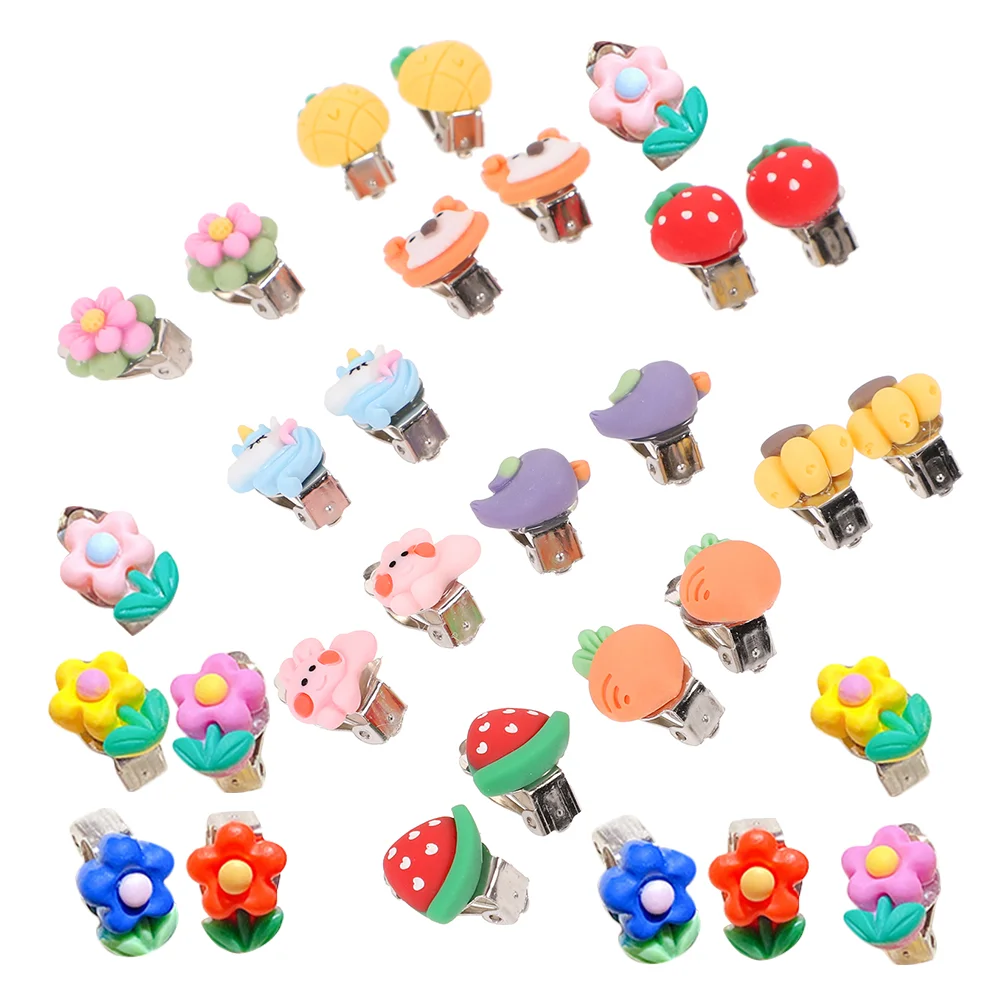 Children's Clip On Earrings Lovely Flower Ear Clips for Girls Safe Skin Friendly Lightweight Matching Outfits Special
Children's Clip On Earrings Lovely Flower Ear Clips for Girls Safe Skin Friendly Lightweight Matching Outfits Special