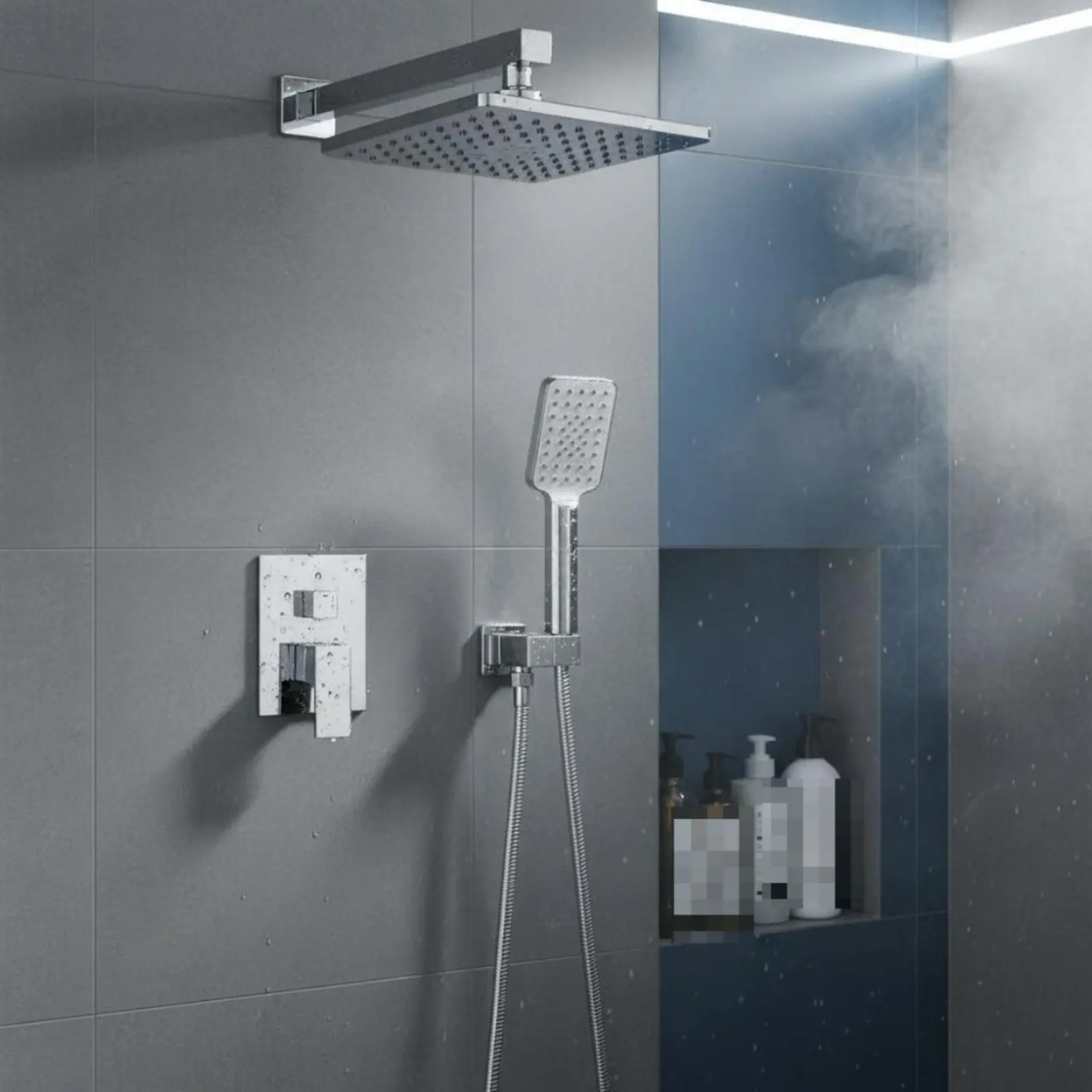 Concealed Shower Set Two Function Concealed Shower Kit Bathroom Fixture Long-Lasting Pressure Boosted
Concealed Shower Set Two Function Concealed Shower Kit Bathroom Fixture Long-Lasting Pressure Boosted