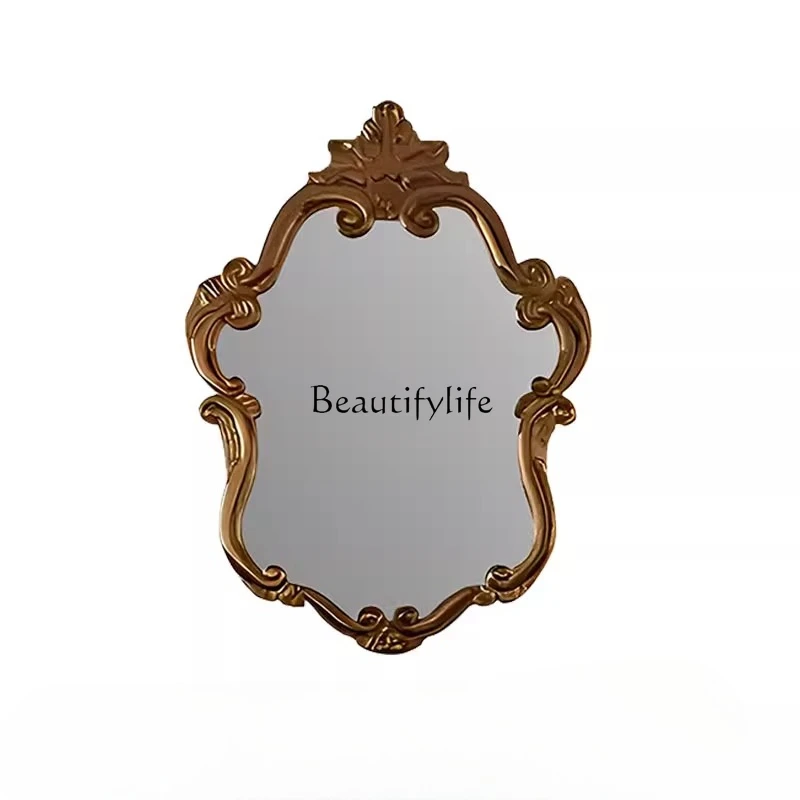 European Medieval Style Entrance Fireplace Retro Decorative Art Mirror High-end Bathroom Mirror
European Medieval Style Entrance Fireplace Retro Decorative Art Mirror High-end Bathroom Mirror