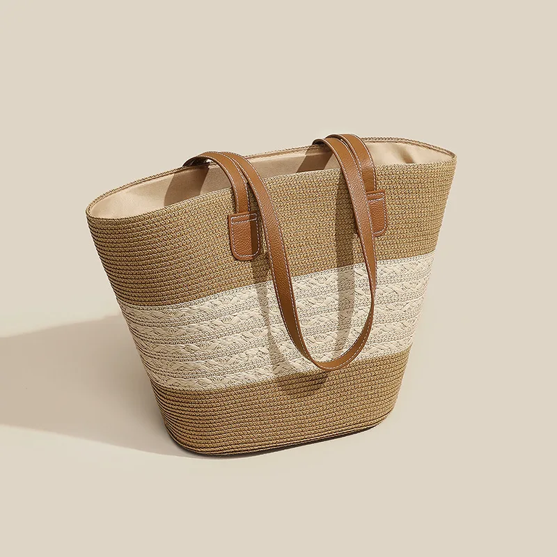 Straw Woven Bag Summer New Tote Bag Large Capacity Beach Woven Shoulder Bag Vegetable Basket Water Bucket Bag
Straw Woven Bag Summer New Tote Bag Large Capacity Beach Woven Shoulder Bag Vegetable Basket Water Bucket Bag