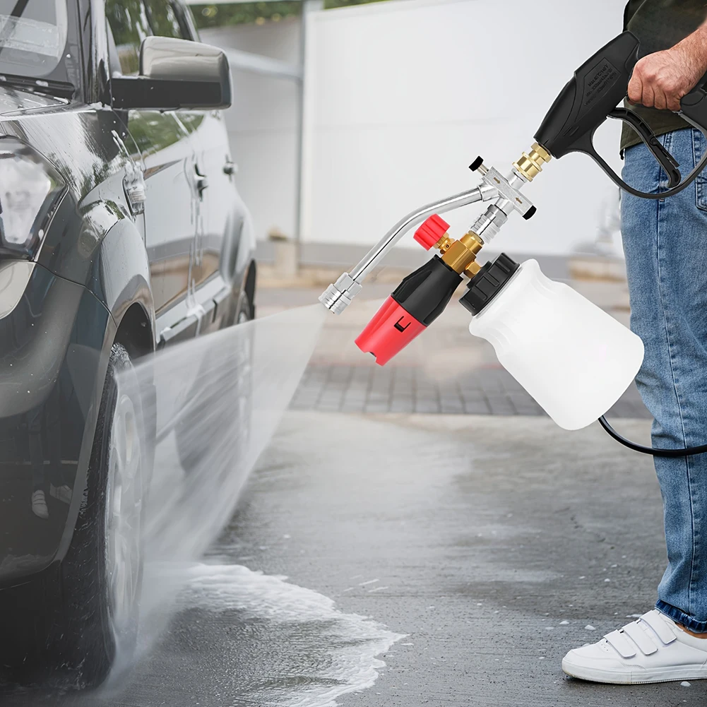 Foam Washer Dual Connector Accessory With 5PCS Nozzle Pressure Washer Accessories For Home Cleaning
Foam Washer Dual Connector Accessory With 5PCS Nozzle Pressure Washer Accessories For Home Cleaning
