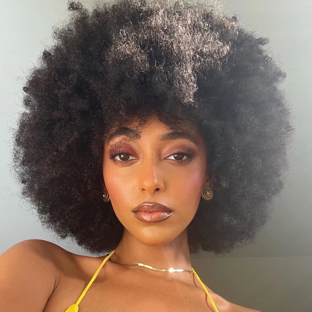 Короткий парик-боб в стиле афро для чернокожих женщин, пышный и объемный, из высококачественных синтетических волос, для косплея и повседневной носки.
Короткий парик-боб в стиле афро для чернокожих женщин, пышный и объемный, из высококачественных синтетических волос, для косплея и повседневной носки.