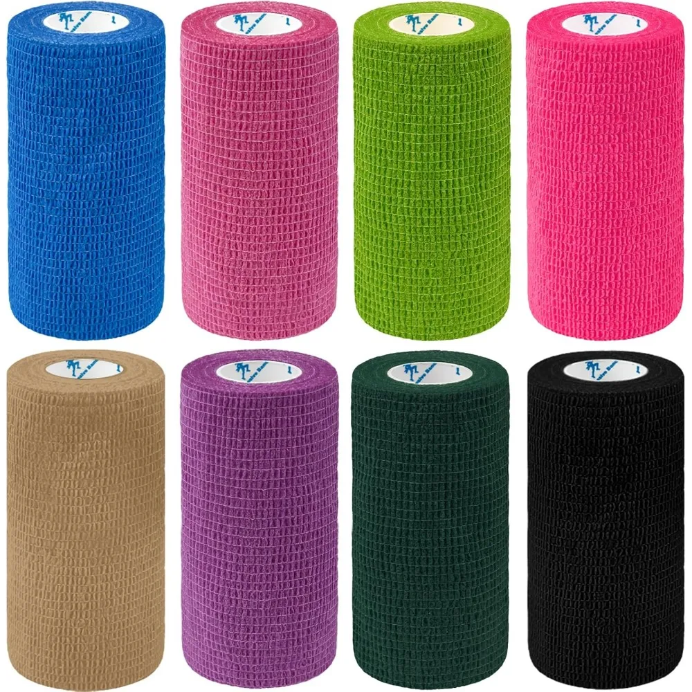 Athletic Wrap Tape Self Adhesive Elastic Bandage 8 Rolls Elastoplast Sports Protector Knee Finger Shoulder Tattoo Accessories
Athletic Wrap Tape Self Adhesive Elastic Bandage 8 Rolls Elastoplast Sports Protector Knee Finger Shoulder Tattoo Accessories