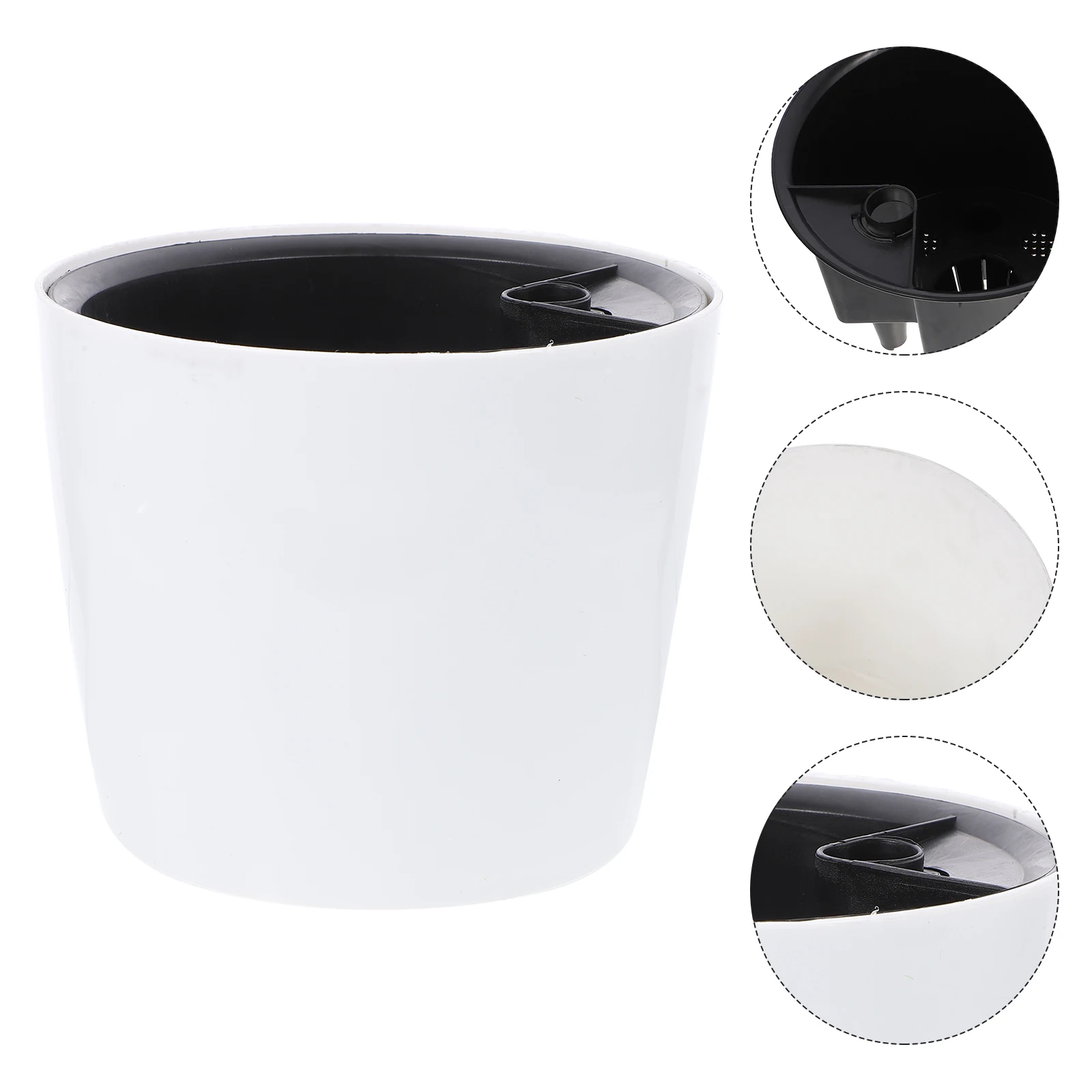 1PC Self Watering Flower Pot Automatic Absorbent Herb Planter Indoor Plastic Pot Water Level Display for Seedlings Lazy
1PC Self Watering Flower Pot Automatic Absorbent Herb Planter Indoor Plastic Pot Water Level Display for Seedlings Lazy