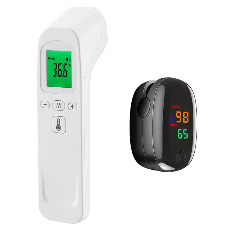 Medical Non-Contact IR Thermometer Fast Reading Lightweight Fingertip Oximeter SpO2 PR Real-time Monitoring
Medical Non-Contact IR Thermometer Fast Reading Lightweight Fingertip Oximeter SpO2 PR Real-time Monitoring