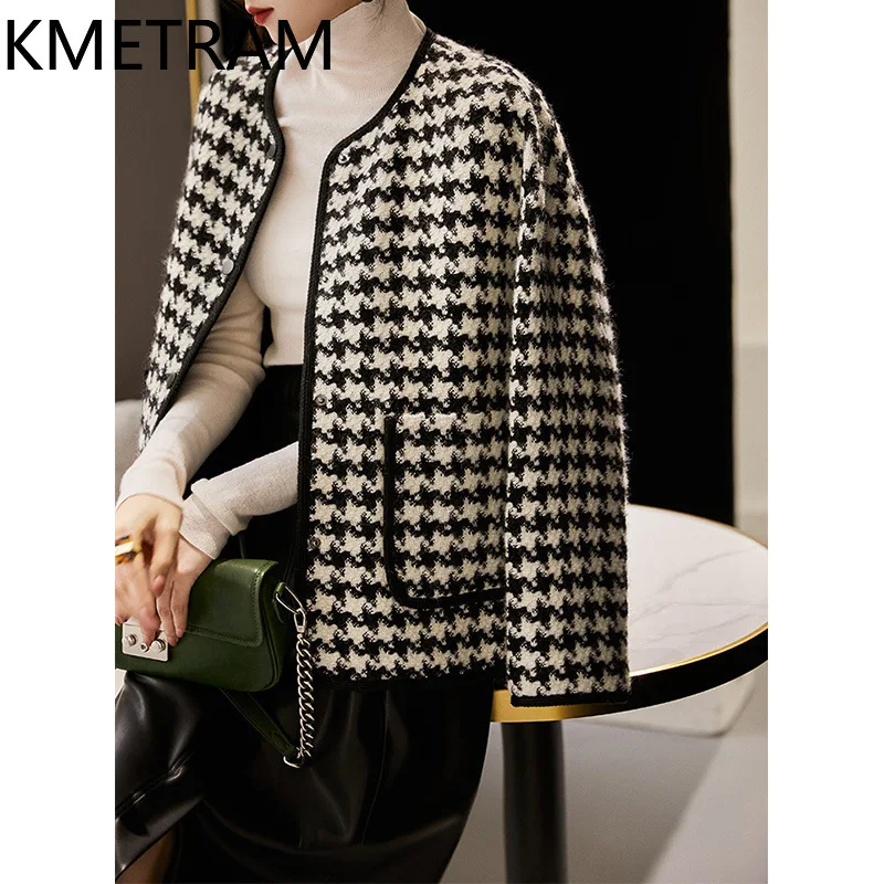 KMETRAM 79% Real Wool Tweed Jackets High Quality New in Outerwear Short Jacket Fall Clothes Women 2024 Chaquetas Para Mujer
KMETRAM 79% Real Wool Tweed Jackets High Quality New in Outerwear Short Jacket Fall Clothes Women 2024 Chaquetas Para Mujer