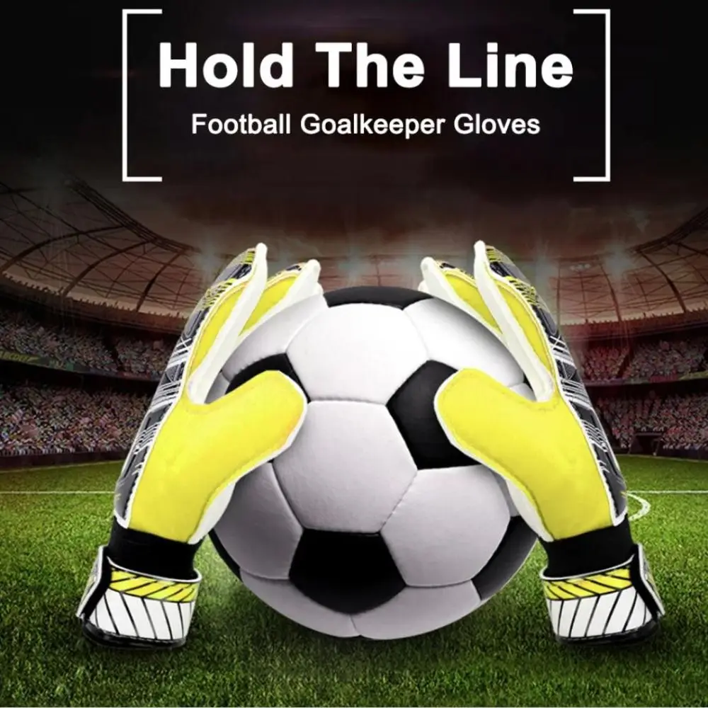 1 Pair Finger Protection Football Goalkeeper Gloves Cushioning Antiskid Goalie Gloves Non-slip Double Layer Wrist
1 Pair Finger Protection Football Goalkeeper Gloves Cushioning Antiskid Goalie Gloves Non-slip Double Layer Wrist