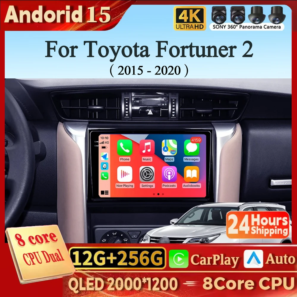2K For Toyota Fortuner 2 2015 - 2020 Car Radio Multimedia Video Player Navigation stereo GPS Android 10 No 2din 2 din dvd
2K For Toyota Fortuner 2 2015 - 2020 Car Radio Multimedia Video Player Navigation stereo GPS Android 10 No 2din 2 din dvd