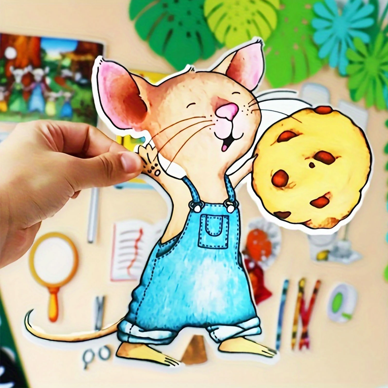 18Pcs If You Give a Mouse a Cookie Felt Story Set, Kids Interactive Storytelling Toy, Preschool Early Learning Felt Props
18Pcs If You Give a Mouse a Cookie Felt Story Set, Kids Interactive Storytelling Toy, Preschool Early Learning Felt Props