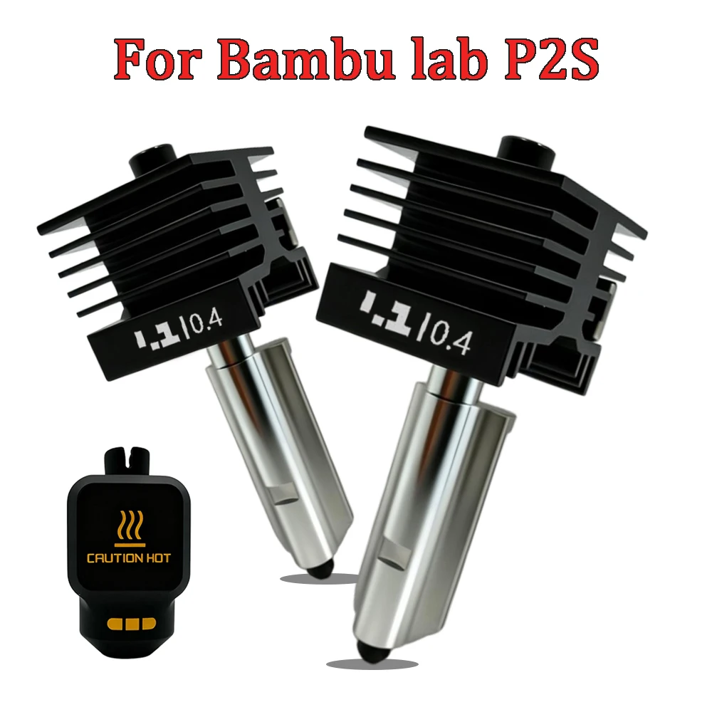 Upgraded Hotend Kit For Bambu Lab P2S 0.2/0.4/0.6/0.8mm Hardened steel nozzle Replace Hot End Bambulab P2S 3D Printer Print Head
Upgraded Hotend Kit For Bambu Lab P2S 0.2/0.4/0.6/0.8mm Hardened steel nozzle Replace Hot End Bambulab P2S 3D Printer Print Head