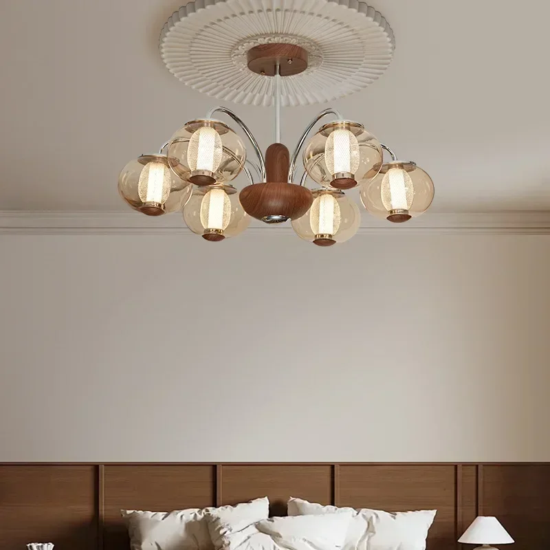 SANDYHA Nordic Retro LED Chandeliers Walnut Color Luxury Hanging Lamps for Living Room Dining Bedroom Lighting Suspension
SANDYHA Nordic Retro LED Chandeliers Walnut Color Luxury Hanging Lamps for Living Room Dining Bedroom Lighting Suspension