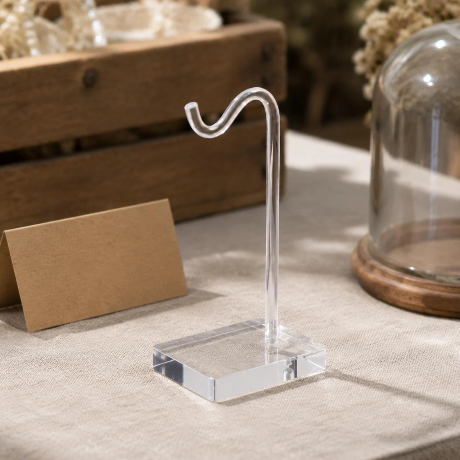 Curved Hook Necklace Display Rack Transparent Acrylic Bracelet Display Stand Accessory Storage Easy to Clean for Market Stall
Curved Hook Necklace Display Rack Transparent Acrylic Bracelet Display Stand Accessory Storage Easy to Clean for Market Stall