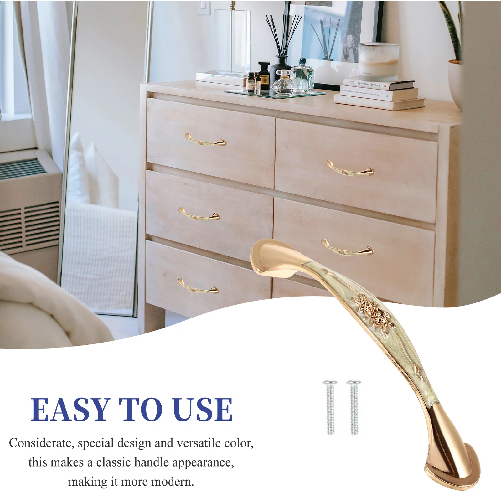 10pcs Cabinet Handles Aluminum Alloy Modern Minimalist Smooth Finish For Kitchen Cupboard Wardrobe Dresser Drawer Pulls
10pcs Cabinet Handles Aluminum Alloy Modern Minimalist Smooth Finish For Kitchen Cupboard Wardrobe Dresser Drawer Pulls