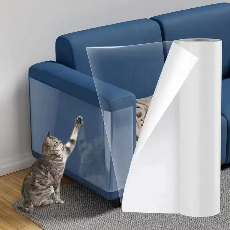 Anti Cat Scratch Furniture Protector Self-Adhesive Peelable Cat Training Protectors PVC Transparent Tape for Couch Sofa Sticker
Anti Cat Scratch Furniture Protector Self-Adhesive Peelable Cat Training Protectors PVC Transparent Tape for Couch Sofa Sticker