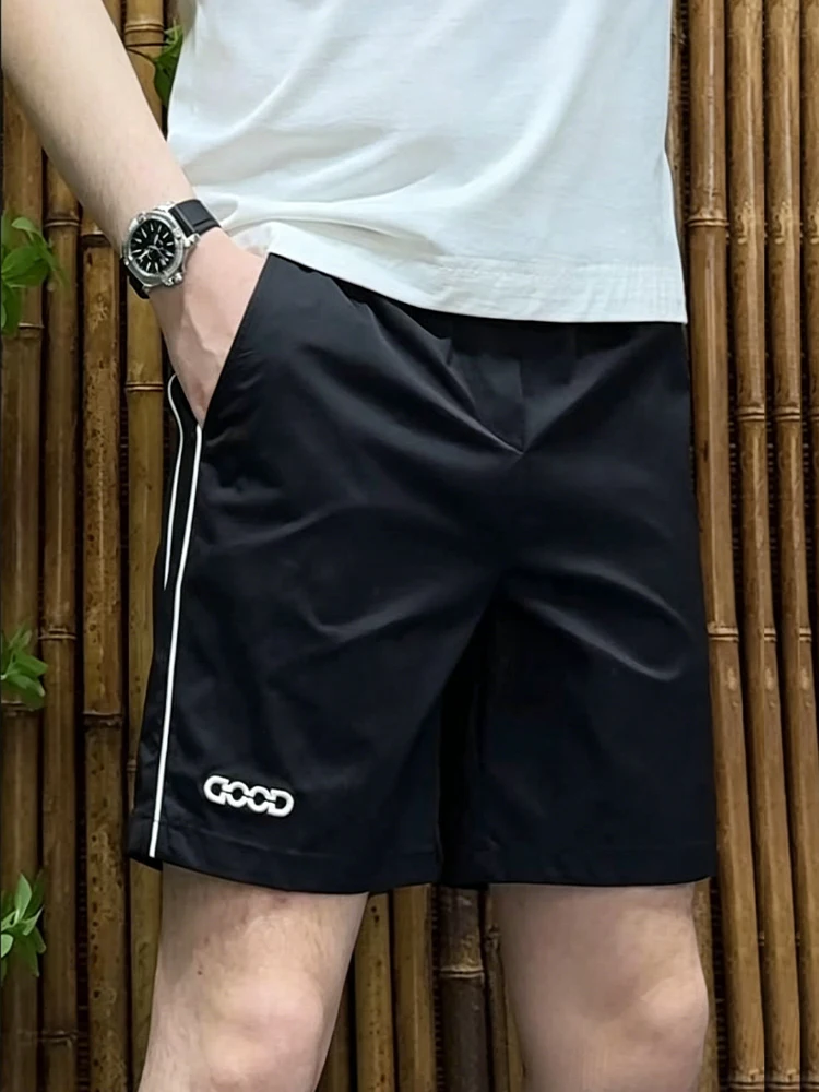 Fashionable Patchwork Men's Shorts Summer Thin Breathable Quick Dry Five-Quarter Pants Casual Loose Fit Business Casual Style
Fashionable Patchwork Men's Shorts Summer Thin Breathable Quick Dry Five-Quarter Pants Casual Loose Fit Business Casual Style