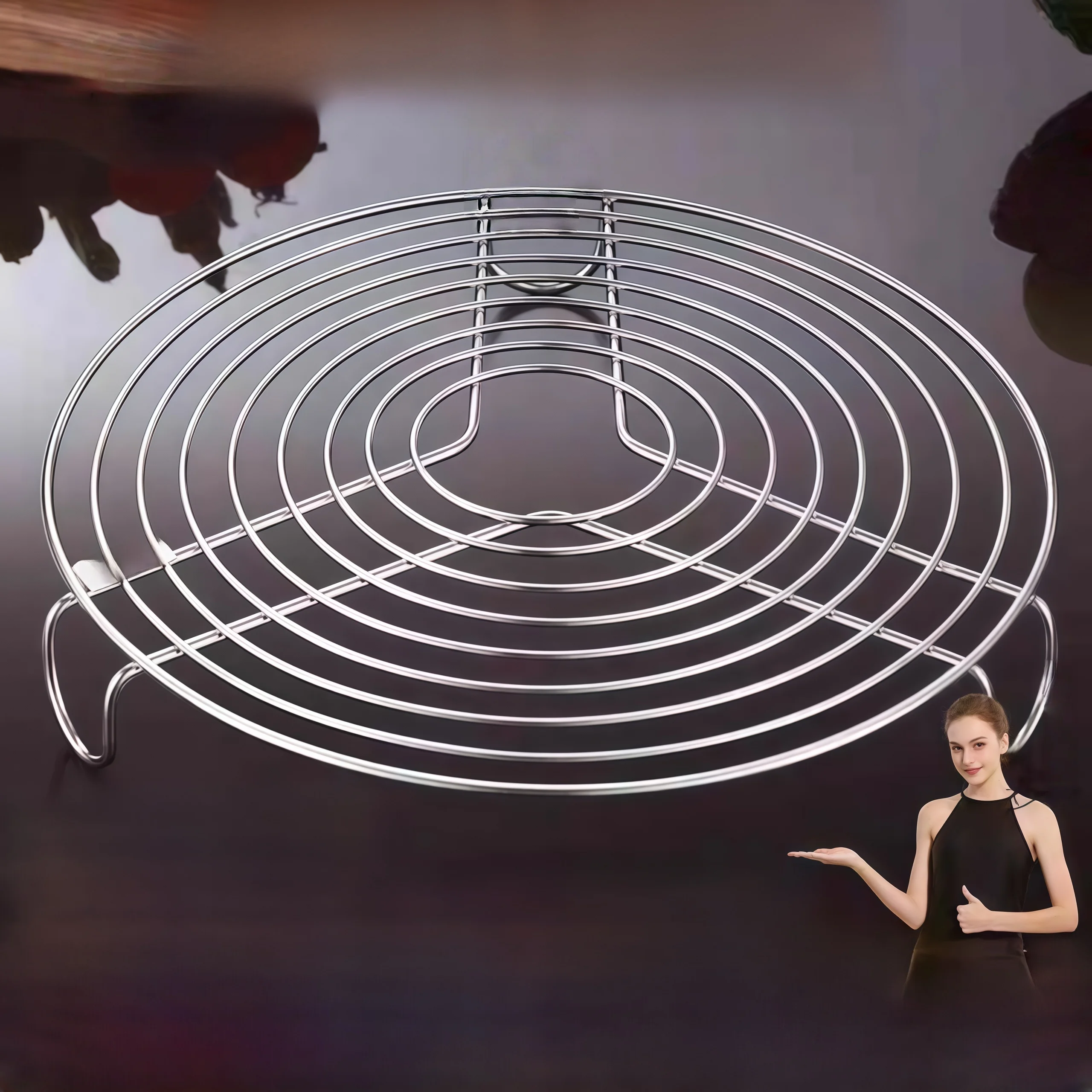 Stainl Steel 304 Steng Pad Kitchen Utensils round ape Single Layer Steng Ra Steng Pan Water Separation Home Use
Stainl Steel 304 Steng Pad Kitchen Utensils round ape Single Layer Steng Ra Steng Pan Water Separation Home Use