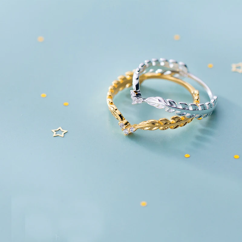 Кольцо из стерлингового серебра 925, золотое кольцо, серебряное женское простое ювелирное изделие с листьями и кристаллами, новые поступления, кольцо для мамы из Таиланда
Кольцо из стерлингового серебра 925, золотое кольцо, серебряное женское простое ювелирное изделие с листьями и кристаллами, новые поступления, кольцо для мамы из Таиланда