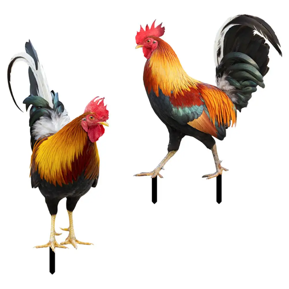 2Pcs Acrylic Rooster Garden Stake Decor Modern Farmhouse Rustic Lawn Ornament Outdoor Yard Patio Courtyard Park Decoration
2Pcs Acrylic Rooster Garden Stake Decor Modern Farmhouse Rustic Lawn Ornament Outdoor Yard Patio Courtyard Park Decoration