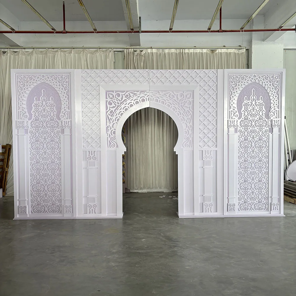 FSDKX Luxury New Design Customized Wedding Backdrop Arch White PVC Acrylic Arch Panels 3d backdrop indian wedding for Events
FSDKX Luxury New Design Customized Wedding Backdrop Arch White PVC Acrylic Arch Panels 3d backdrop indian wedding for Events