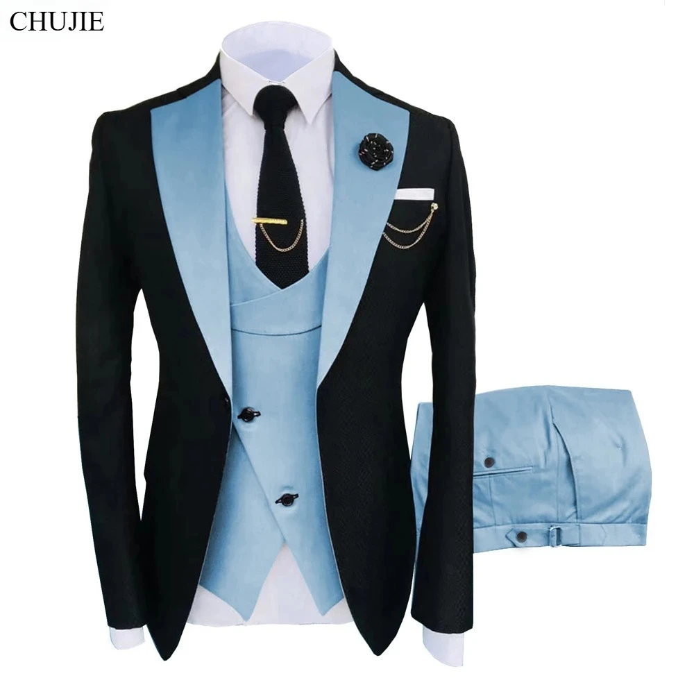 Men Suit For Wedding Elegant 3 Pieces Sets Blazers Full Jackets Vest Pants Formal Fashion Coats 2025 Classic Costume
Men Suit For Wedding Elegant 3 Pieces Sets Blazers Full Jackets Vest Pants Formal Fashion Coats 2025 Classic Costume