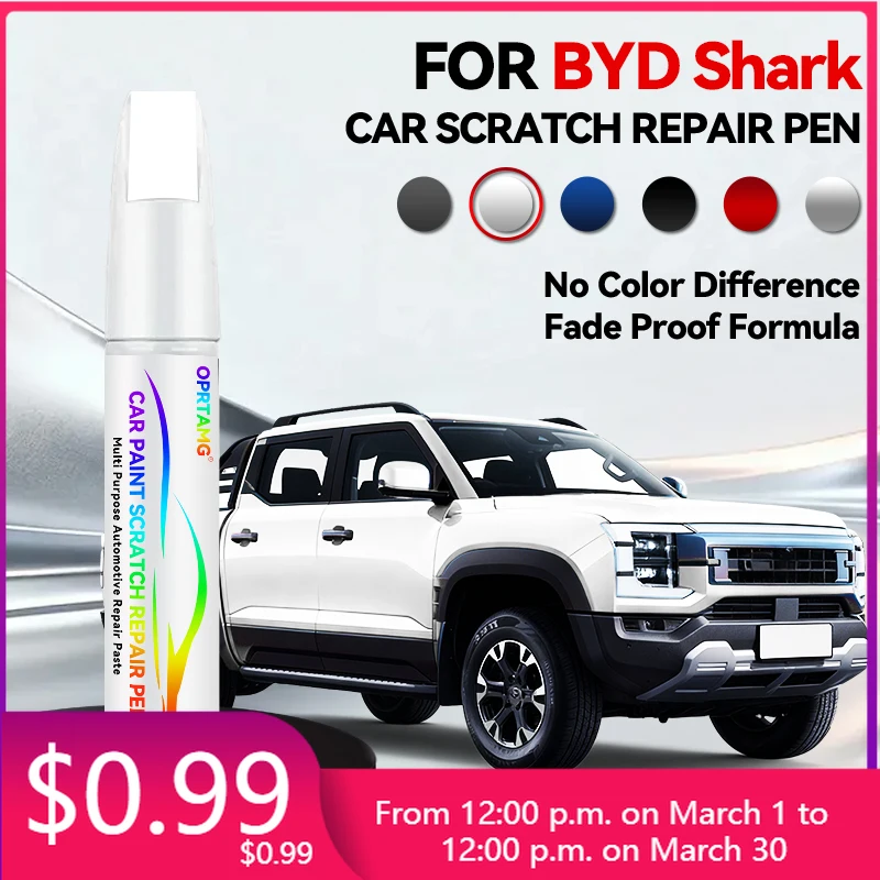Paint Repair Pen Touch Up Scratch Remover DIY Auto Accessories Black White Orange For BYD Shark 2024-2025 DMO Platform
Paint Repair Pen Touch Up Scratch Remover DIY Auto Accessories Black White Orange For BYD Shark 2024-2025 DMO Platform