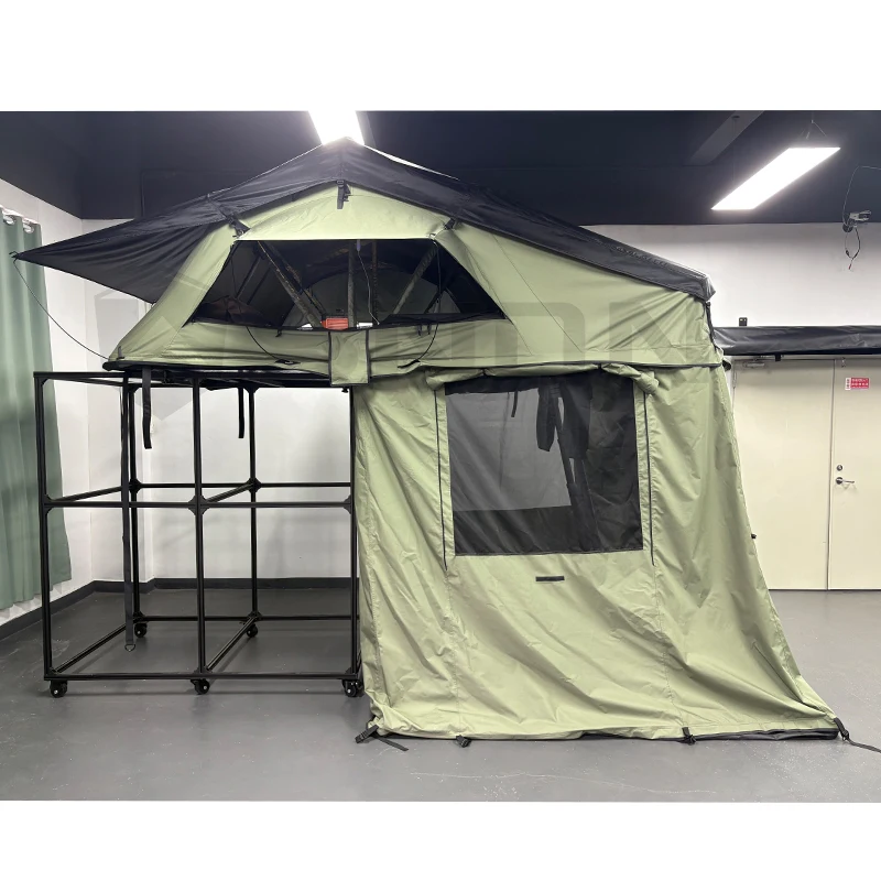 Four Season Soft Shell RooftopTent 4 Person Canvas Waterproof Foldable Camping 4wd Suv Car Roof Top Tent with Skylight
Four Season Soft Shell RooftopTent 4 Person Canvas Waterproof Foldable Camping 4wd Suv Car Roof Top Tent with Skylight