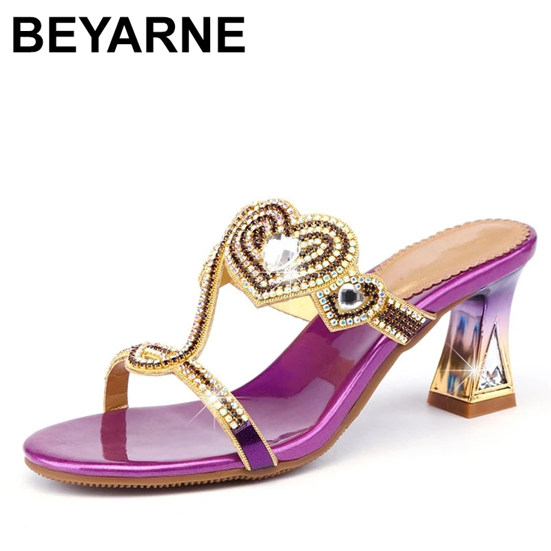 New Fashion Comfort Open Toe Women Summer Sandals Crystal Thick High Heel Rhinestone Slippers Casual Beach Soft Shoes
New Fashion Comfort Open Toe Women Summer Sandals Crystal Thick High Heel Rhinestone Slippers Casual Beach Soft Shoes