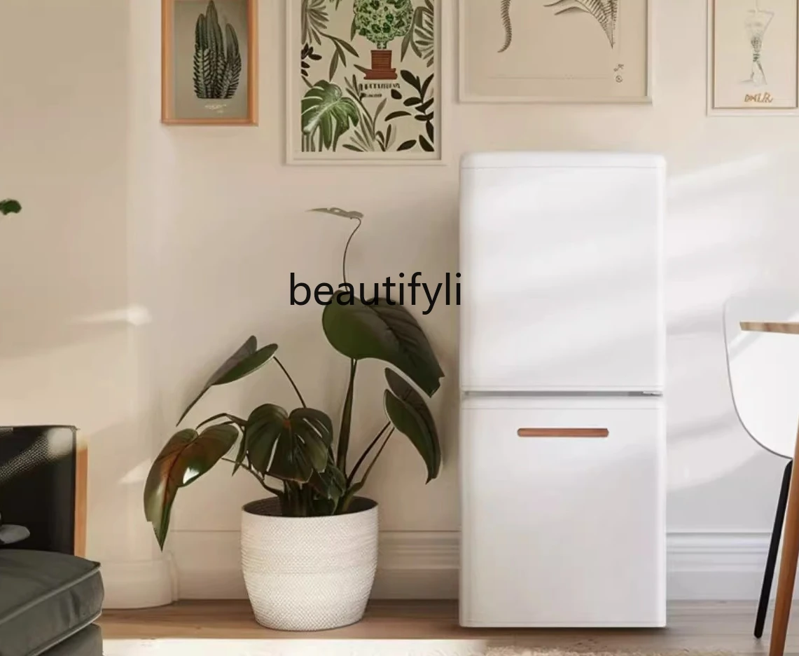 Double open two doors retro household small refrigerator ultra-thin small European bag
Double open two doors retro household small refrigerator ultra-thin small European bag