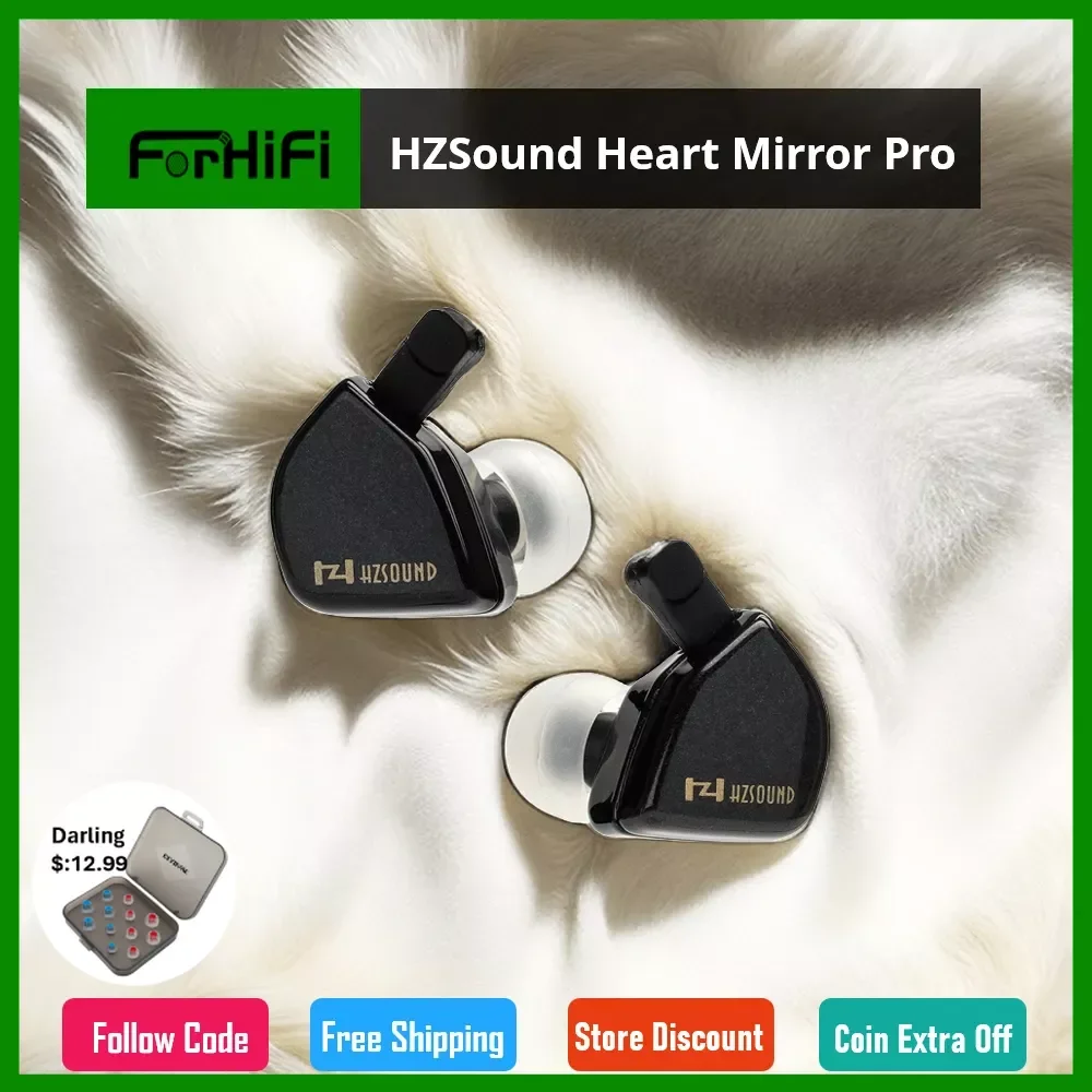 HZSound Heart Mirror Pro 10mm CNT Dynamic Driver In-Ear Monitors Earphone With Microphone Detachable Cable 2Pin 2.5/3.5/4.4mm
HZSound Heart Mirror Pro 10mm CNT Dynamic Driver In-Ear Monitors Earphone With Microphone Detachable Cable 2Pin 2.5/3.5/4.4mm